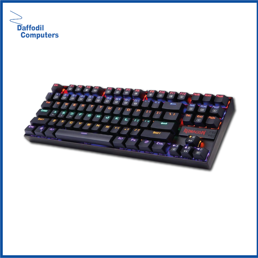 Redragon K552 KUMARA RAINBOW RGB Backlit Red Switch Mechanical Gaming Keyboard